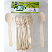 Wooden Dessert Spoons (155mm) Pk 25