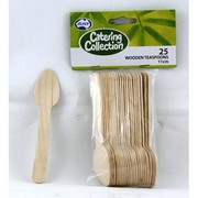 Wooden Teaspoons (110mm) Pk 25