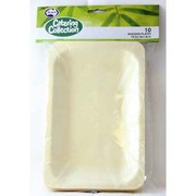 Wooden Rectangle Plates (20cmx13cm) Pk 10