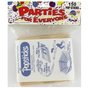 Pop Sticks Wooden Plain Pk150 
