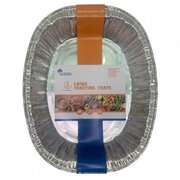 Oval Foil Roasting Trays 45 x 36cm (Pk 3)