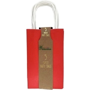 Red Paper Party Loot Bags 21x13x8cm (Pk 50)