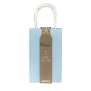 Pastel Blue Paper Party Loot Bags 21x13x8cm (Pk 5)