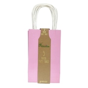 Pastel Pink Paper Party Loot Bags 21x13x8cm (Pk 5)