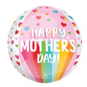 Happy Mother's Day Hearts Foil Orbz Balloon