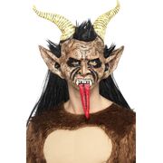 Halloween Beast/Krampus Demon Full Face Latex Mask (Pk 1)