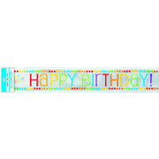 Rainbow Birthday Foil Banner 3.6m Pk 1