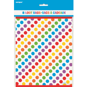 Rainbow Birthday Loot Bags Pk 8