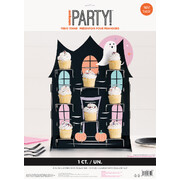 Pastel Halloween Haunted House Cupcake Treat Stand