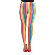 Adult Rainbow Clown Costume Leggings (Large, 16-18)