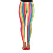 Adult Rainbow Clown Costume Leggings (Small, 8-10)