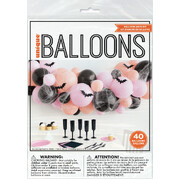 Pastel & Black Halloween Balloon Arch Kit (40 Balloons)