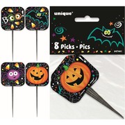 Assorted Halloween Pals Picks (9cm) Pk 8