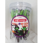 Halloween Witch and Frankenstein Lollipops (288gm) Pk 24 