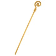 Crozier Bishop Gold Plastic Staff (118cm) Pk 1 