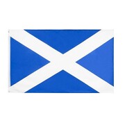 Scotland St Andrew Cross Fabric Flag | 150cm x 90cm Decorative Banner with Eyelets