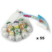 Milk Chocolate Christmas Snowmen & Snowballs 68g Pk 55