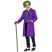 Adult Evil Clown Purple Coat with Vest Costume Medium | Movie Inspired