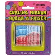 Ribbon Curling 75Yds 5mm Happy Birthday Pk1 