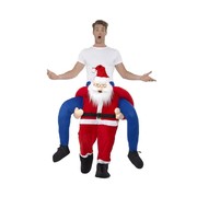 Christmas Adult Piggy Back Santa Costume (One Size)