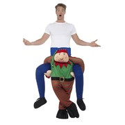 Christmas Adult Piggy Back Elf Costume (One Size)