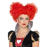 Red Curly Heart Shape Wig Pk 1