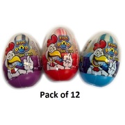 Assorted Flavour Egg Pop Lollipop & Sherbet Powder 30gm (Pk 12)
