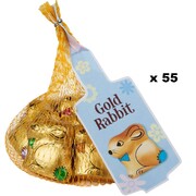 Gold Milk Chocolate Mini Easter Bunny Rabbits 70gm Pk 55
