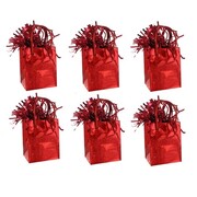 Prismatic Red Giftbag Balloon Weight Pk 6 