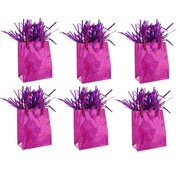 Prismatic Hot Pink Giftbag Balloon Weight Pk 6 