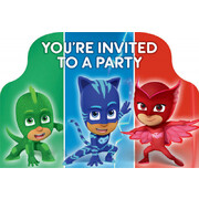 PJ Masks Invitations Pk 8