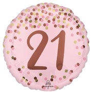 Pretty Pink 21st Birthday Foil Balloon 43cm 