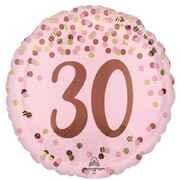 Pretty Pink 30th Birthday Foil Balloon 43cm 