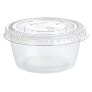 Clear Portion Cups with Lids 59ml 2oz | Mini Dessert, Sauce & Jelly Shot Cups
