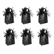 Prismatic Black Giftbag Balloon Weight Pk 6 