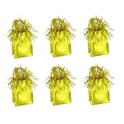 Gold Giftbag Balloon Weight Pk 6 