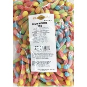 Sour Worms Lollies 1kg
