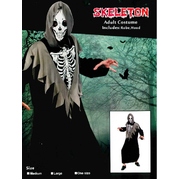 Adult Skeleton Hooded Robe Costume (Medium)