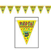 Mexican Fiesta Pennant Flag Banner (3.6m) Pk 1
