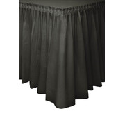 Black Plastic Table Skirt (73.6cm x 426cm)