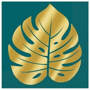 Key West Palm Print Beverage Cocktail Napkins Pk 16