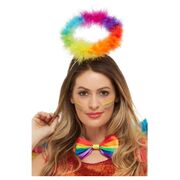 Rainbow Feather Halo on Headband (Pk 1)