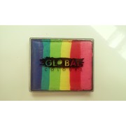 Rainbow Colour Cake Make up Face and Body Paint Pk 1