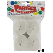 White Crepe Paper Streamers (Bulk Pack 24 x 13m)