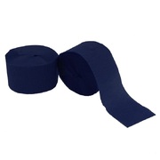 Navy Blue Crepe Paper Streamers 13m (Pk 4)