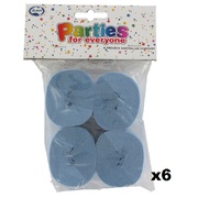 Sky Blue Crepe Paper Streamers (Bulk Pack 24 x 13m)
