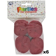 Maroon Burgundy Crepe Paper Streamers (Bulk Pack 24 x 13m)