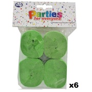 Lime Green Crepe Paper Streamers (Bulk Pack 24 x 13m)