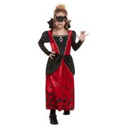 Child Halloween Vampiress Dress Costume (Small, 4-6 Yrs)