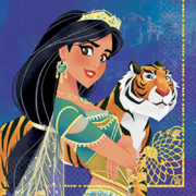 Disney Aladdin 2 Ply Lunch Napkins Pk 16